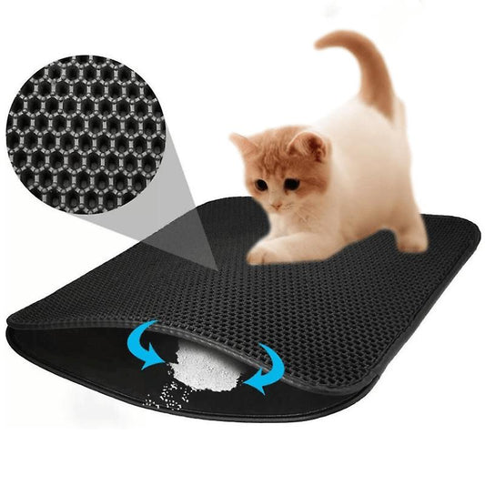 Ultimate Cat Litter Guard Mat: Slip-Resistant & Waterproof