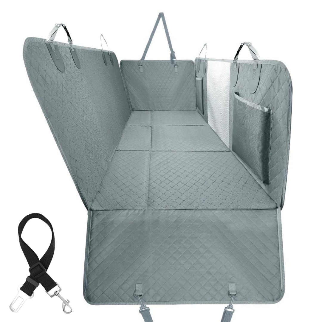 Ultimate Waterproof Pet Car Hammock with Storage & Safety Features