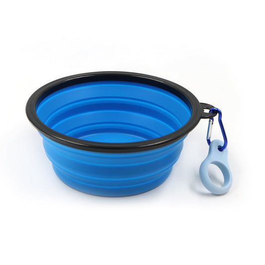 Travel-Friendly Pet Bowl with Clip for Hydration on the Go