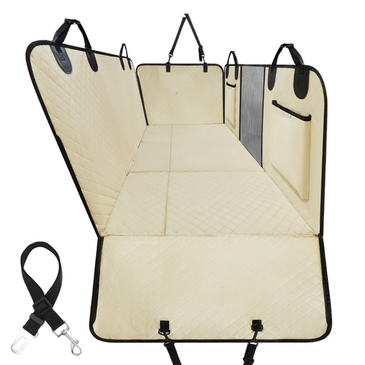 Ultimate Waterproof Pet Car Hammock with Storage & Safety Features