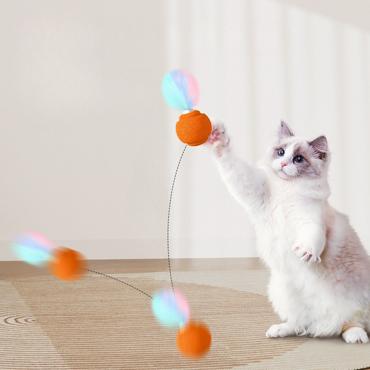 Vibrant Interactive Ball Toy for Cats - Fun & Sturdy