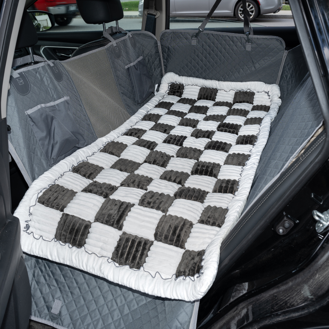 Ultimate Waterproof Pet Car Hammock with Storage & Safety Features