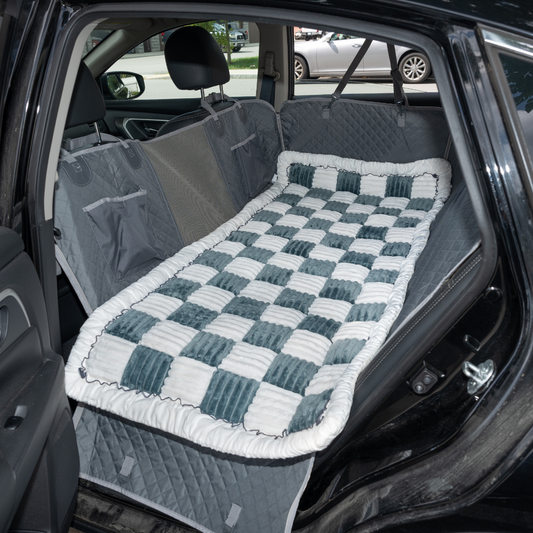 Ultimate Waterproof Pet Car Hammock with Storage & Safety Features