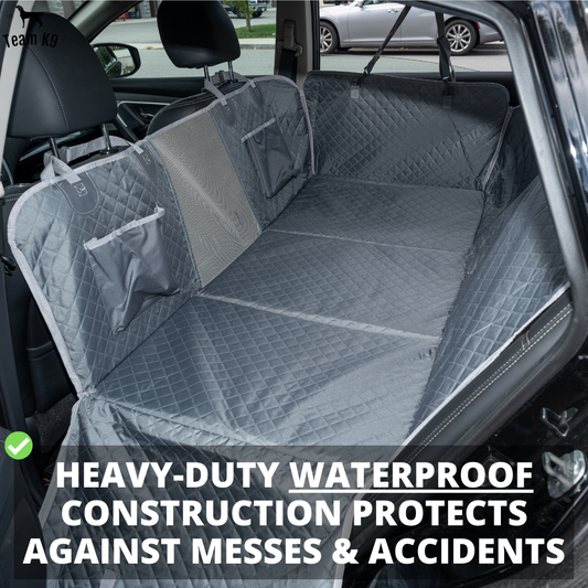 Ultimate Waterproof Pet Car Hammock with Storage & Safety Features