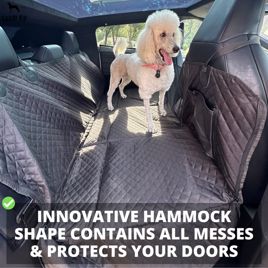 Ultimate Waterproof Pet Car Hammock with Storage & Safety Features