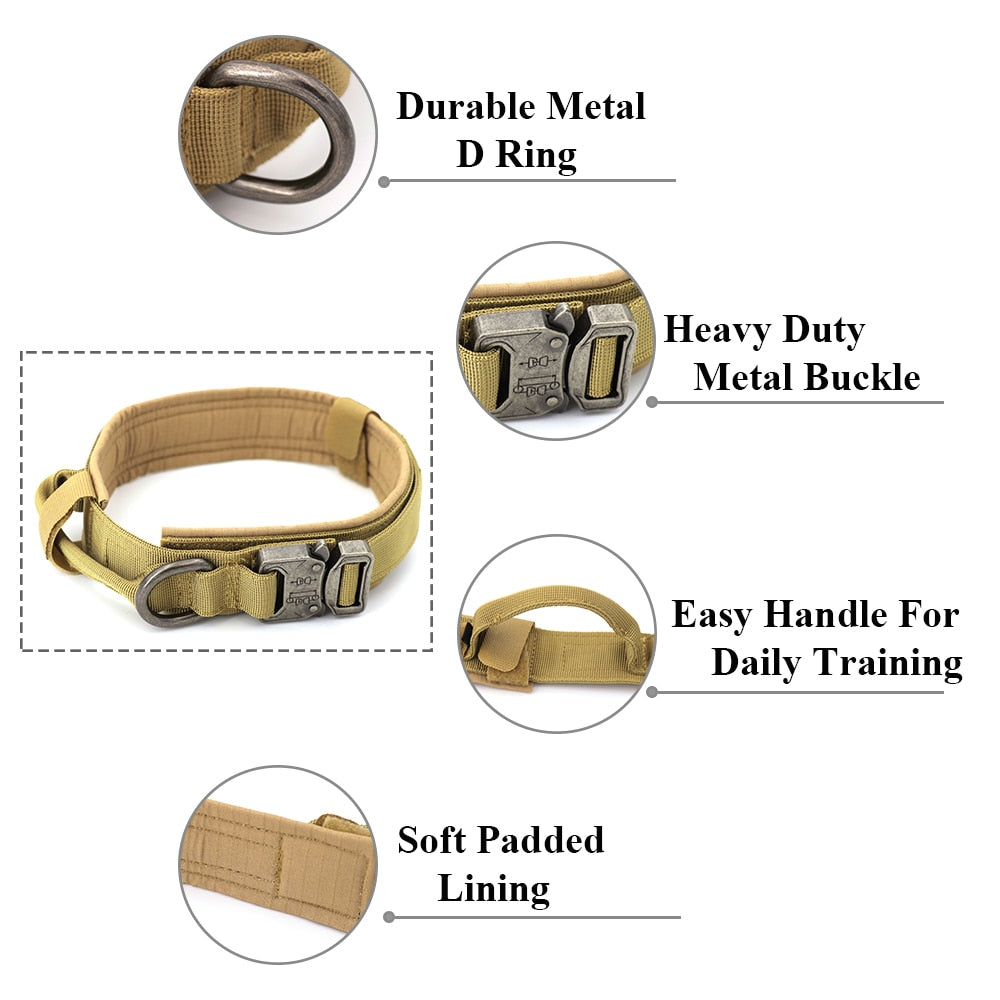 Ultimate Tactical Dog Collar with Versatile Handle for Training