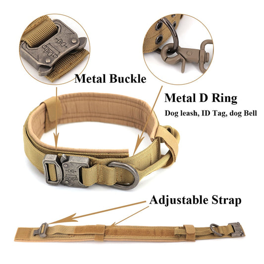 Ultimate Tactical Dog Collar with Versatile Handle for Training