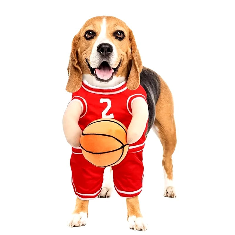 Adorable Canine Basketball Costume for Fun Dress-Up Events