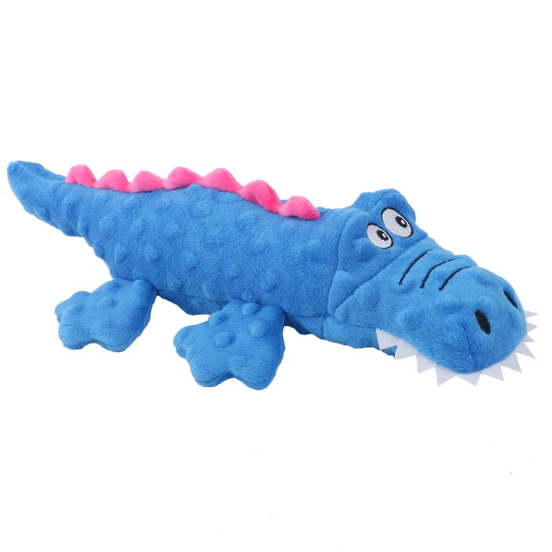 Adorable Crocodile Plush Toy for Dogs with Squeaker & Crinkle
