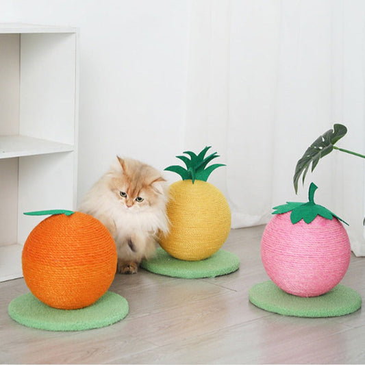 Interactive Sisal Ball Cat Scratching Post Toy