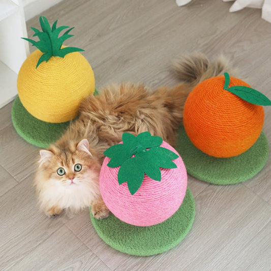 Interactive Sisal Ball Cat Scratching Post Toy