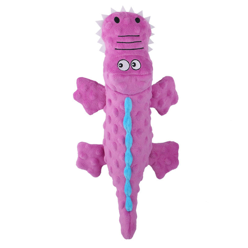 Adorable Crocodile Plush Toy for Dogs with Squeaker & Crinkle