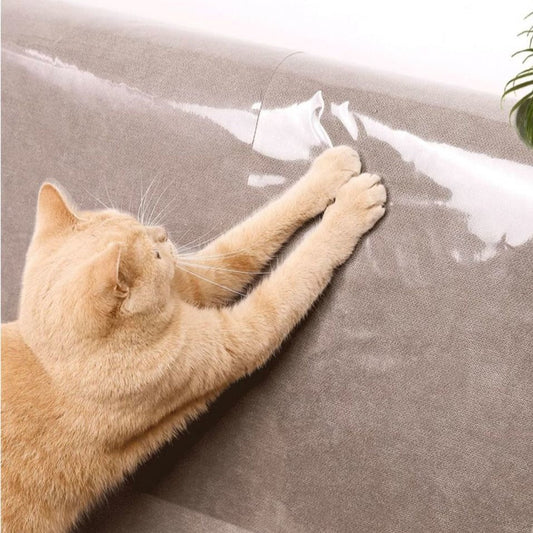 Clear Cat Couch Shield: Ultimate Scratch Defense