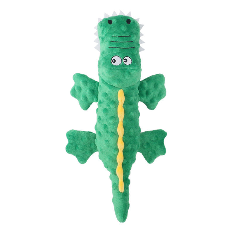 Adorable Crocodile Plush Toy for Dogs with Squeaker & Crinkle