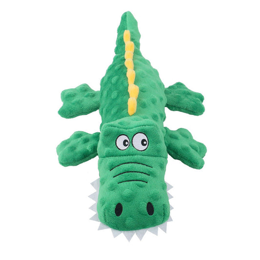 Adorable Crocodile Plush Toy for Dogs with Squeaker & Crinkle