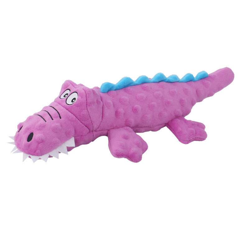 Adorable Crocodile Plush Toy for Dogs with Squeaker & Crinkle