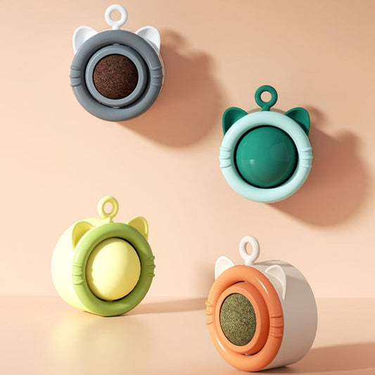 Interactive Catnip Sphere Treat Toy for Happy Cats