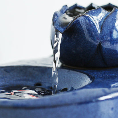 Lotus Flow Ceramic Cat Fountain