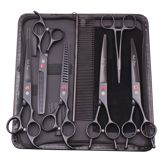 Ultimate Pet Grooming Shears Set - Precision Tools for Pampered Pets