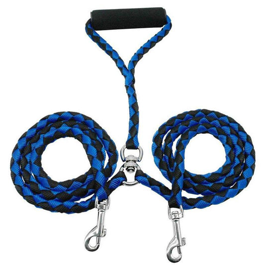 Double Dog Leash with Padded Handle