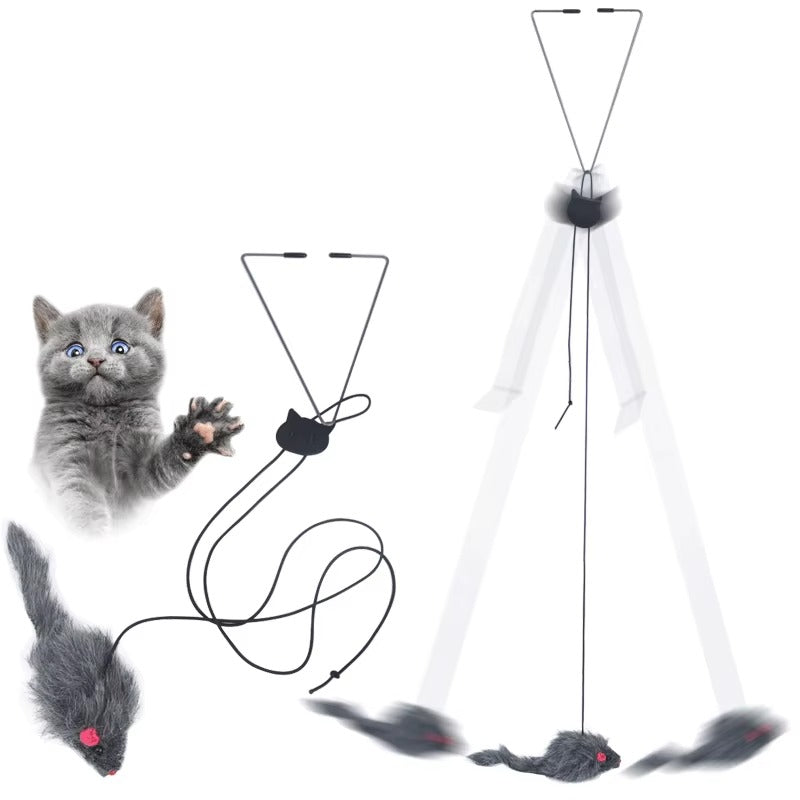 Hanging Mouse Door Cat Toy