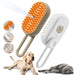 Silicone Grooming Brush with One-Touch Water Mist