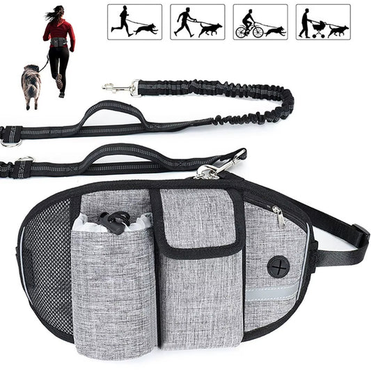 Hands-Free Dog Walking Belt & Bungee Leash Set