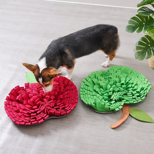 Colorful Fleece Snuffle Mat for Dogs' Playtime Fun