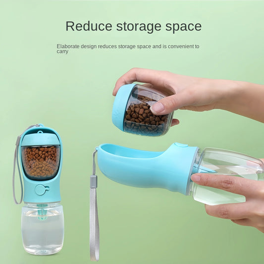 Travel-Friendly Pet Hydration and Snack Dispenser