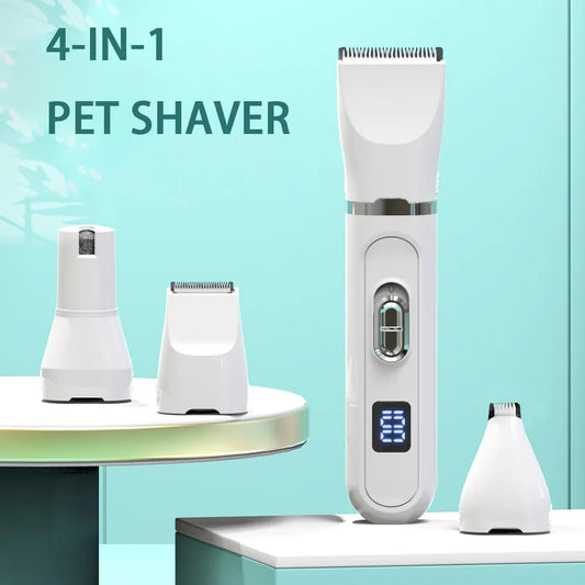 WhiskerWaves Pro: Quiet Rechargeable Grooming Clippers for Dogs
