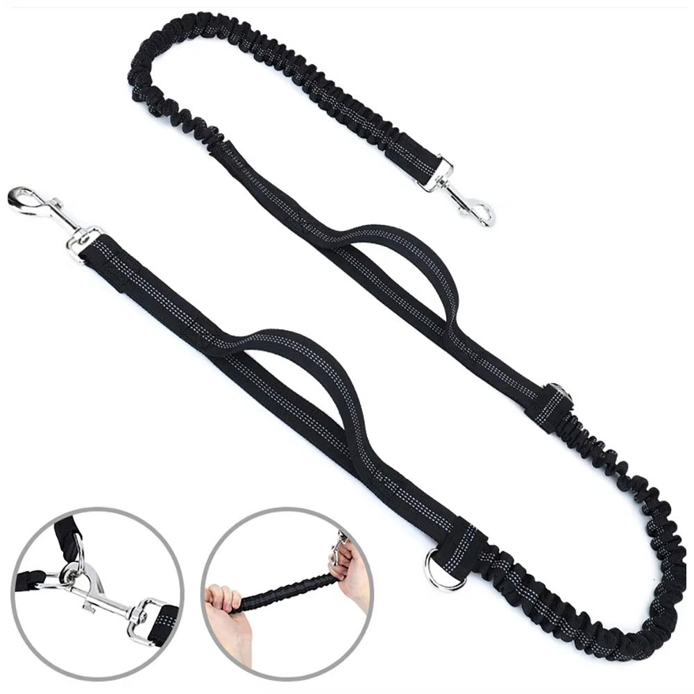 Hands-Free Dog Walking Belt & Bungee Leash Set