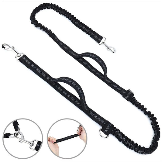 Hands-Free Dog Walking Belt & Bungee Leash Set