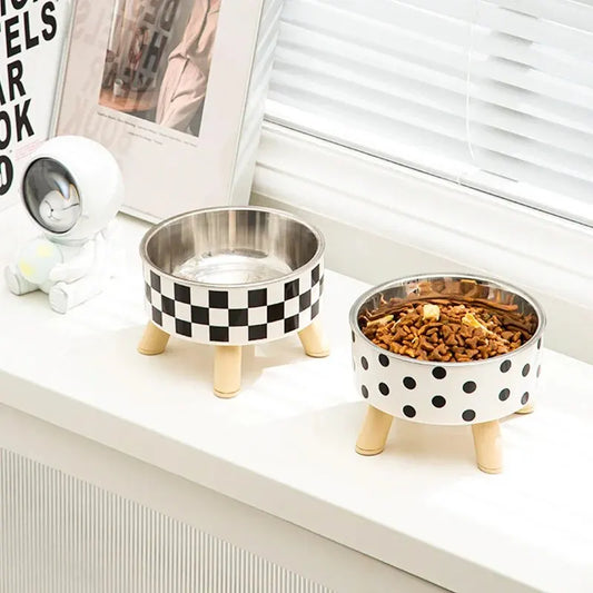 Stylish Pet Bowl for Cats and Dogs - Elevated Design for Easy Eating