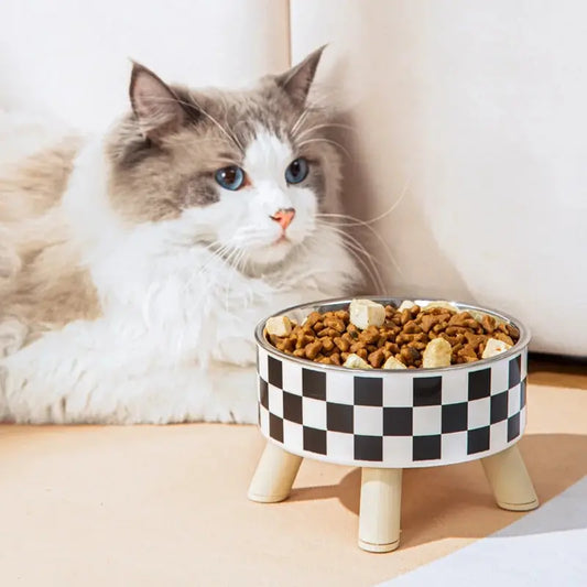 Stylish Pet Bowl for Cats and Dogs - Elevated Design for Easy Eating