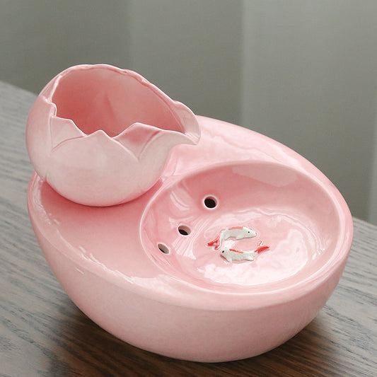 Lotus Flow Ceramic Cat Fountain