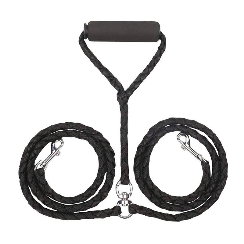 Double Dog Leash with Padded Handle