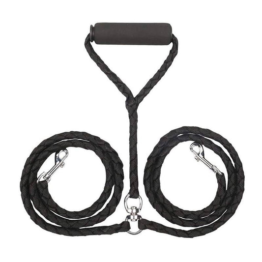 Double Dog Leash with Padded Handle