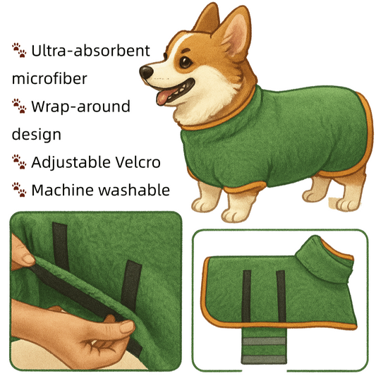 Dog Soft Bath Robe