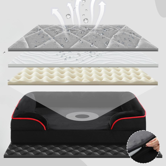 Ultimate Comfort Orthopedic Dog Bed | Machine Washable Sofa