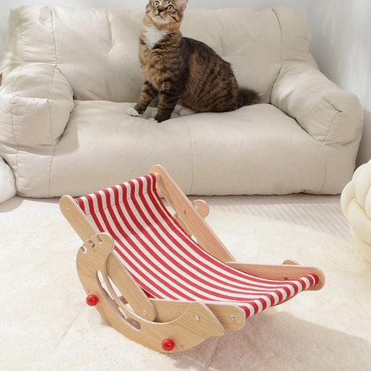 Ultimate Adjustable Cat Relaxation Chair in Solid Wood