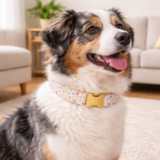 Charming Floral Dog Collar for Stylish Walks