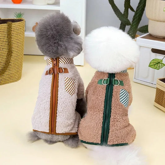 Cozy Zip-Up Winter Coat for Dogs