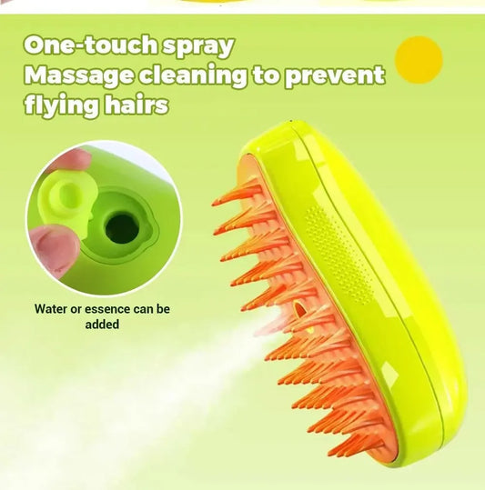 3-in-1 Cat & Dog Steam Brush