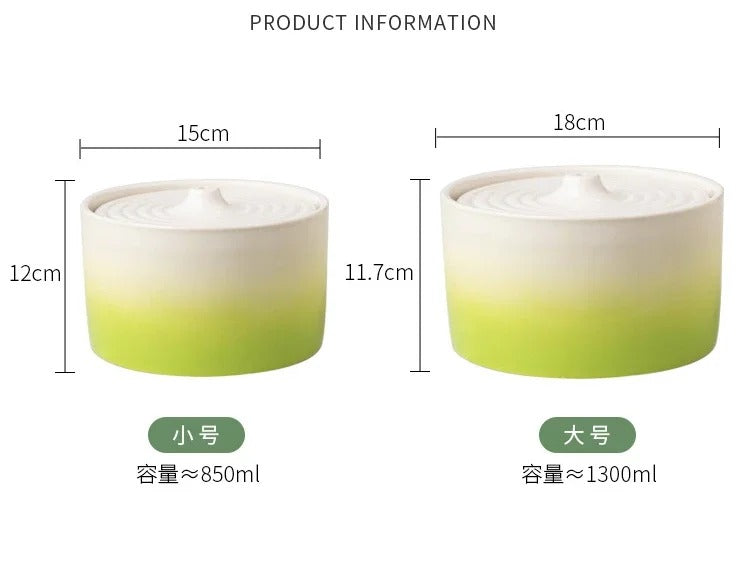 Ceramic Gradient Cat Water Fountain