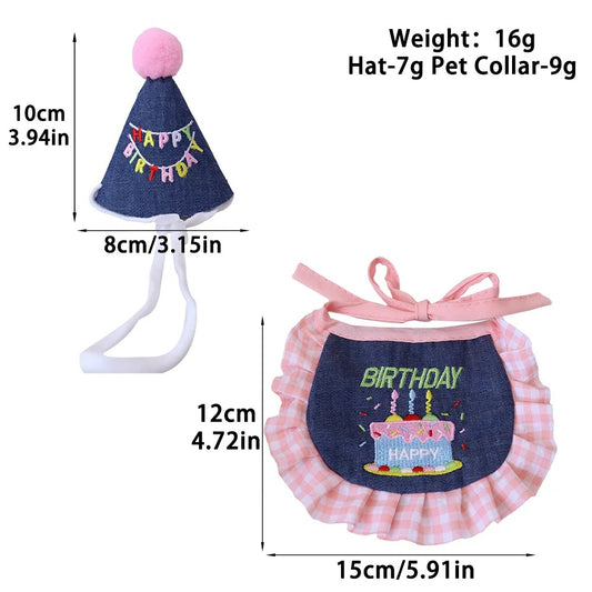 Birthday Party Outfit for Cats & Small Dogs