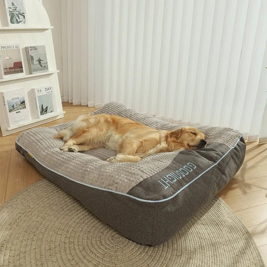 Orthopedic Dog Sofa Bed with Plush Raised Edge