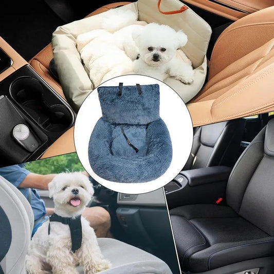Plush Pet Car Seat Bed