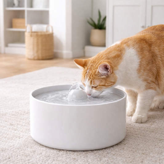 Ceramic Pet Fountain for Cats and Dogs