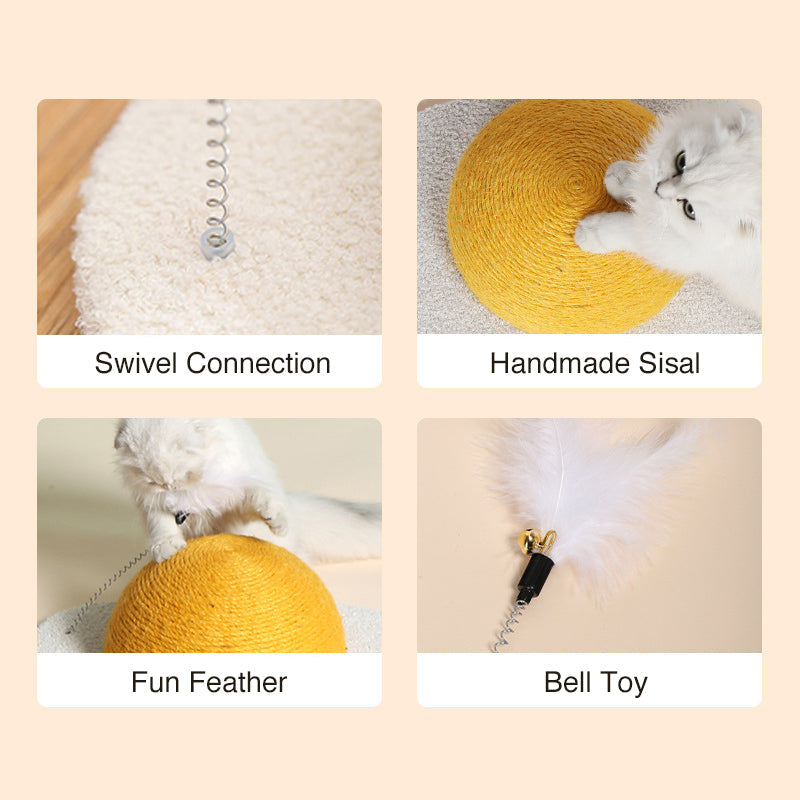 Egg-Inspired Cat Scratcher