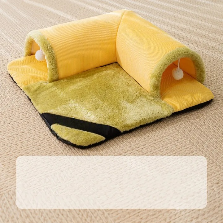 Cozy Cat Tunnel Bed with Play Ball